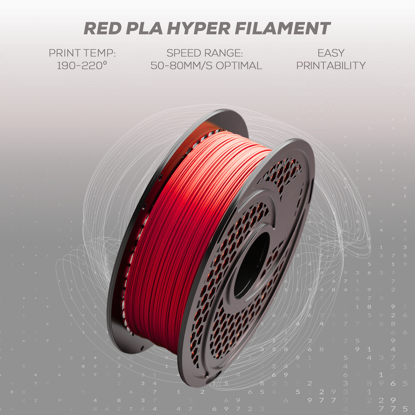 SA Filament Devices SA Filament PLA Hyper Filament 1kg - Red