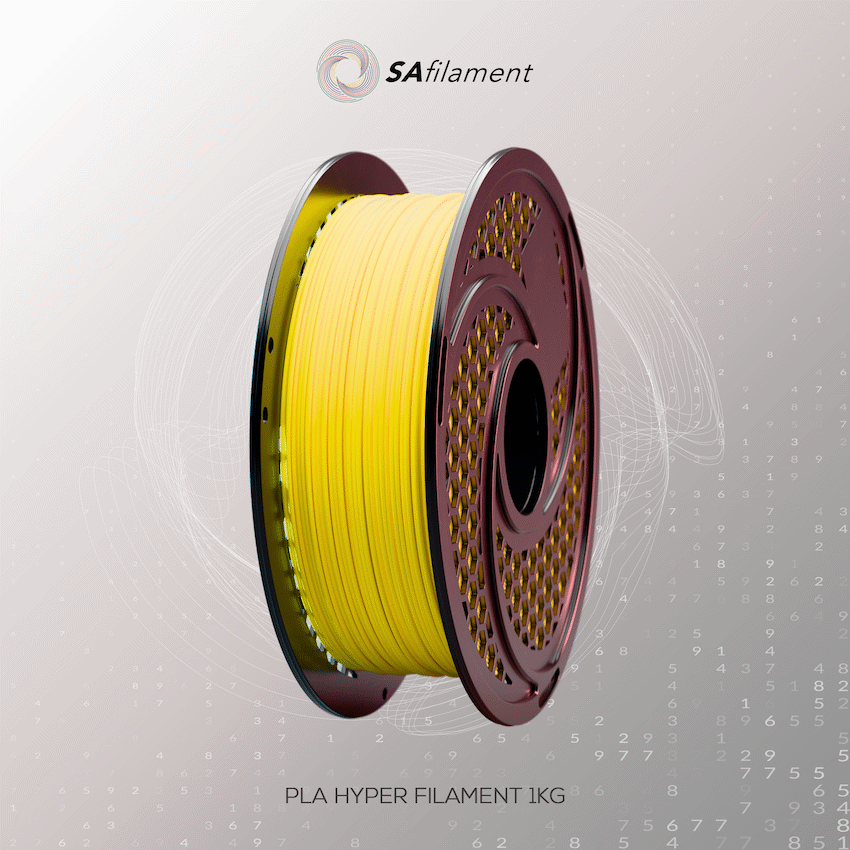 SA Filament Devices SA Filament PLA Hyper Filament 1kg - Yellow