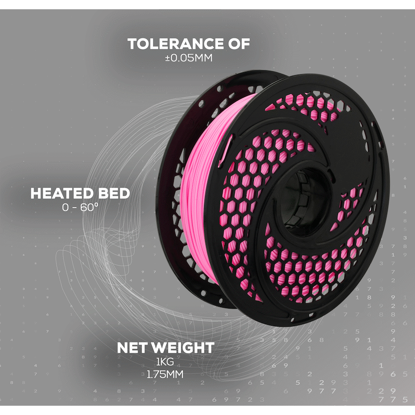 SA Filament Devices SA Filament PLA Plus Chrome Filament 1kg - Pink
