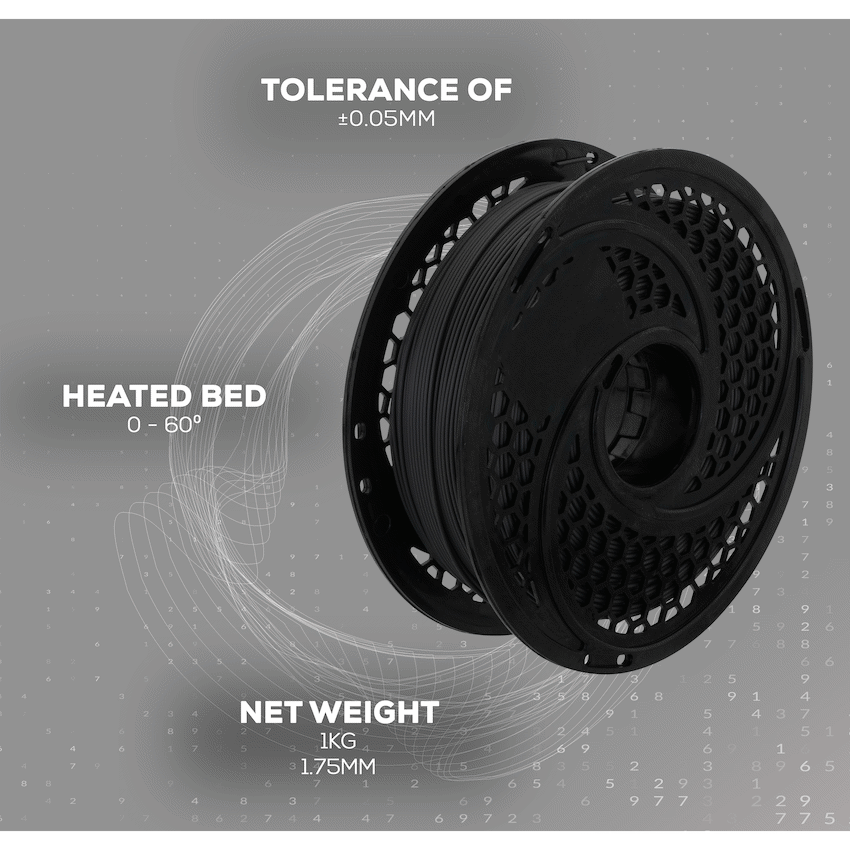 SA Filament Devices SA Filament PLA Plus Filament 1kg - Gun Metal