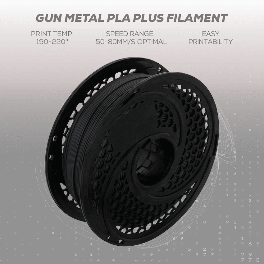 SA Filament Devices SA Filament PLA Plus Filament 1kg - Gun Metal