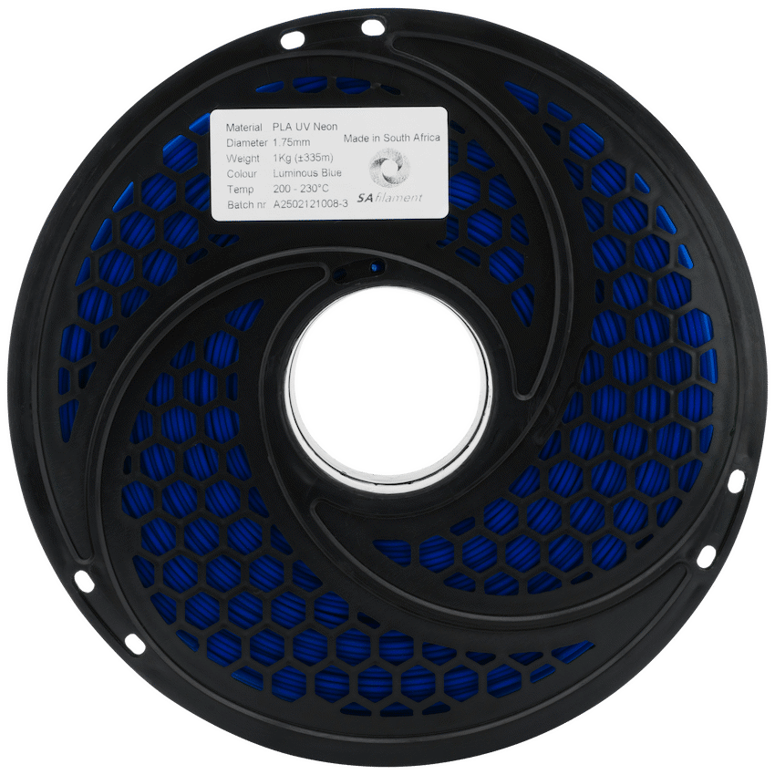 SA Filament Devices SA Filament PLA UV Neon Filament 1kg - Luminous Blue