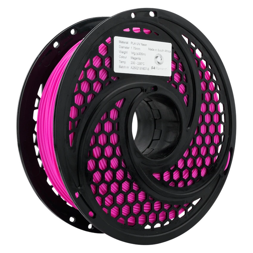 SA Filament Devices SA Filament PLA UV Neon Filament 1kg - Magenta