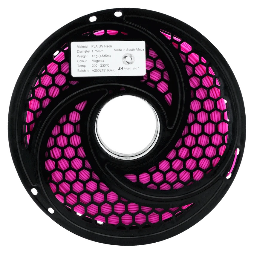 SA Filament Devices SA Filament PLA UV Neon Filament 1kg - Magenta
