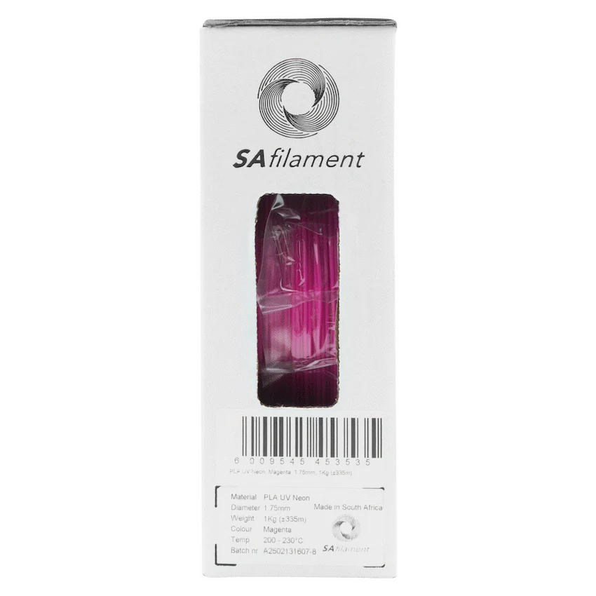 SA Filament Devices SA Filament PLA UV Neon Filament 1kg - Magenta