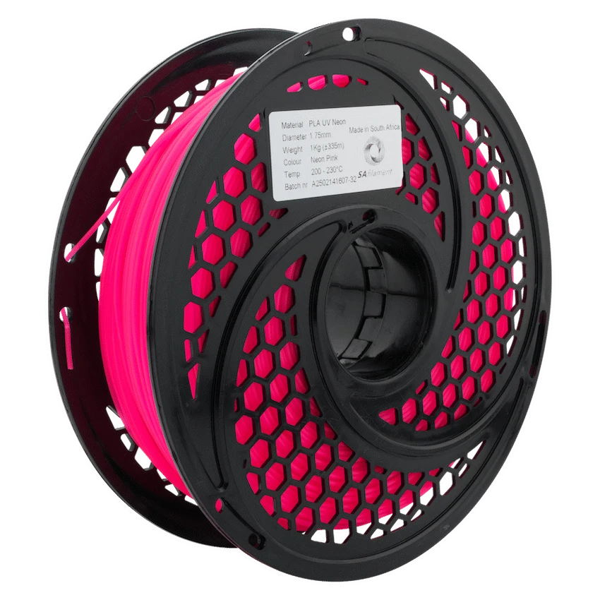 SA Filament Devices SA Filament PLA UV Neon Filament 1kg -  Pink