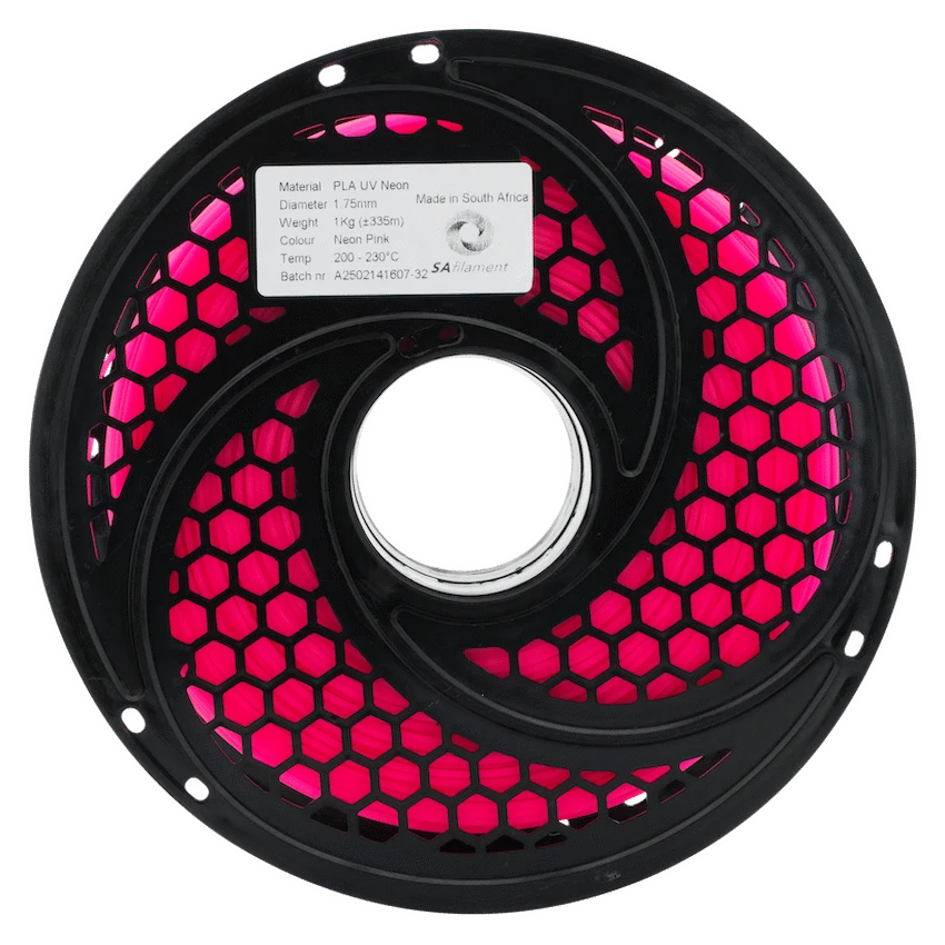 SA Filament Devices SA Filament PLA UV Neon Filament 1kg -  Pink