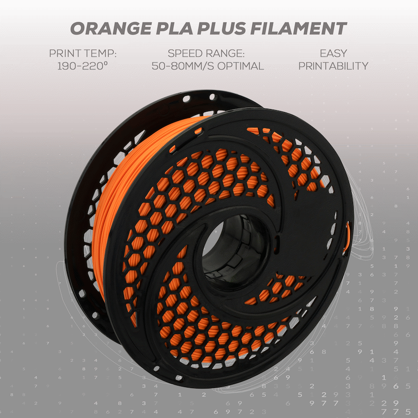 SA Filament Devices SA Filament Silk PLA Plus Filament 1kg - Orange
