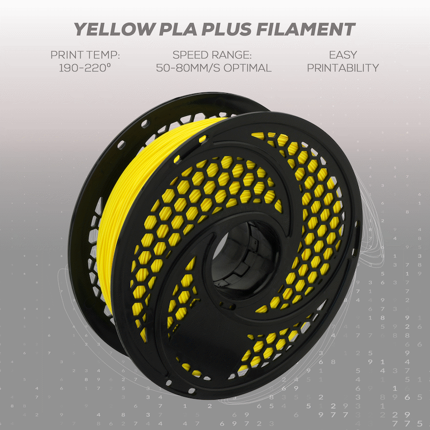 SA Filament Devices SA Filament Silk PLA Plus Filament 1kg - Yellow