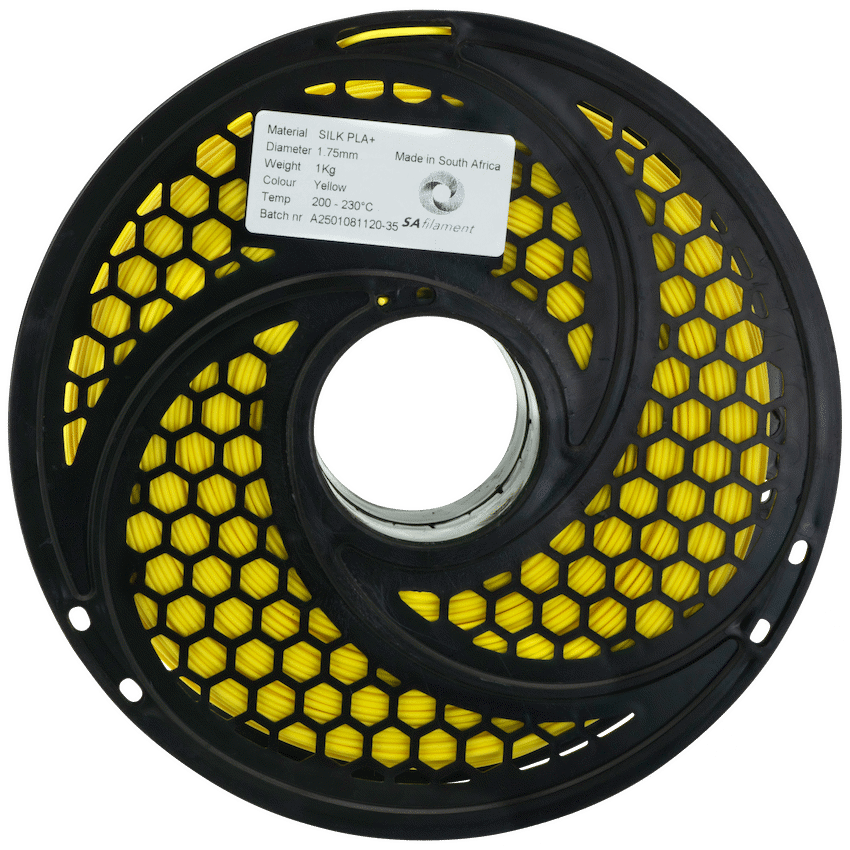 SA Filament Devices SA Filament Silk PLA Plus Filament 1kg - Yellow