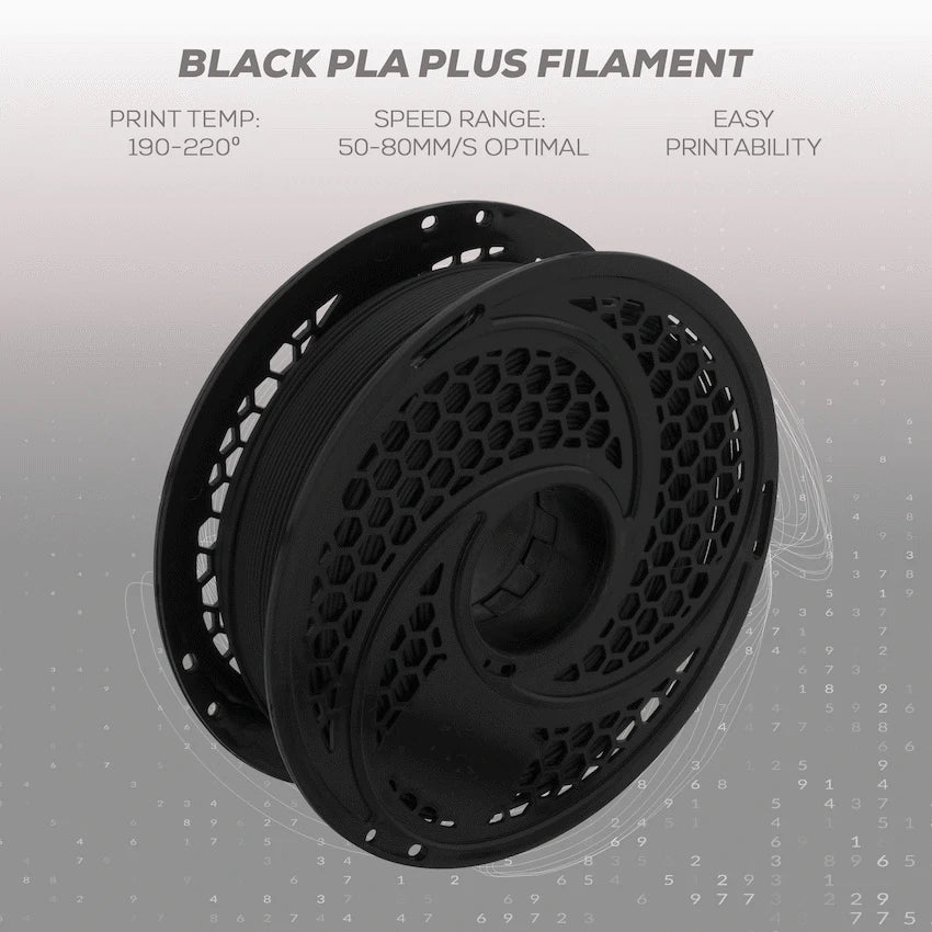 SA Filament Devices SA Filament Silk PLA Plus Gloss Filament 1kg - Black