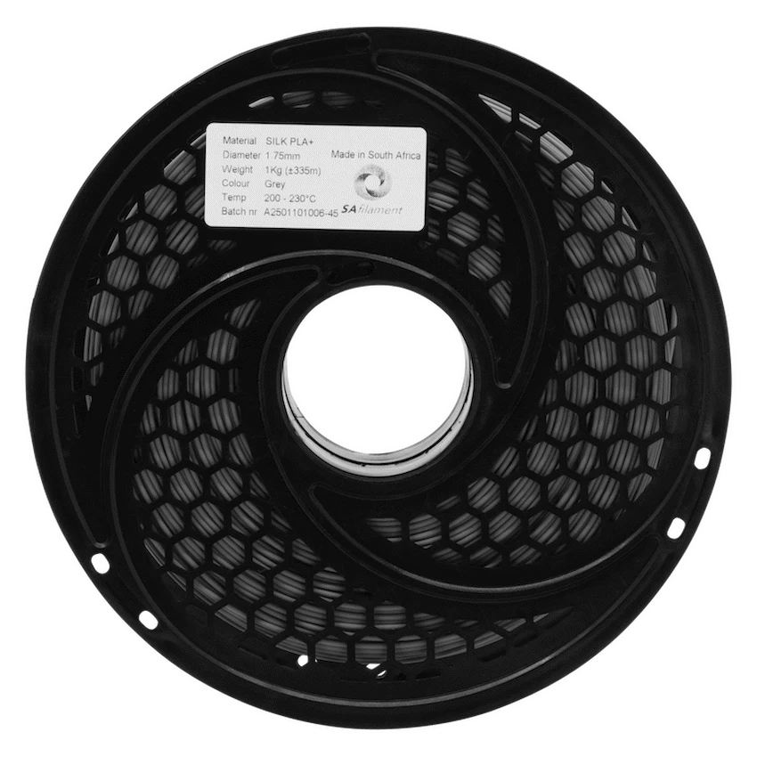 SA Filament Devices SA Filament Silk PLA Plus Gloss Filament 1kg - Grey