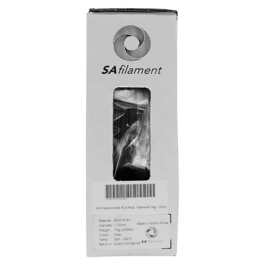SA Filament Devices SA Filament Silk PLA Plus Gloss Filament 1kg - Grey