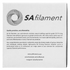 SA Filament Devices SA Filament Silk PLA Plus Gloss Filament 1kg - White