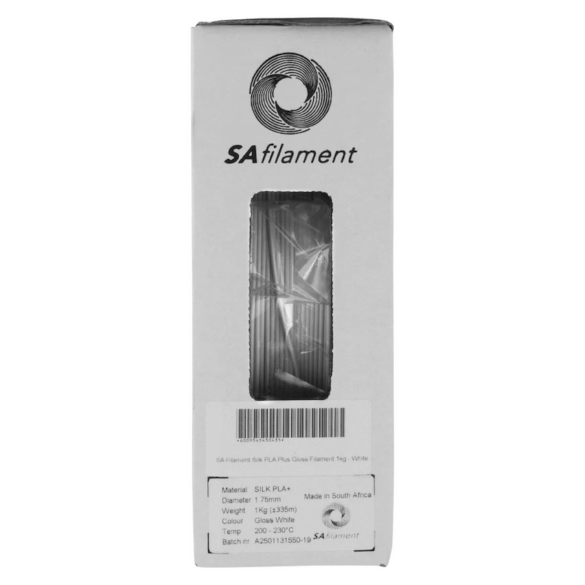 SA Filament Devices SA Filament Silk PLA Plus Gloss Filament 1kg - White