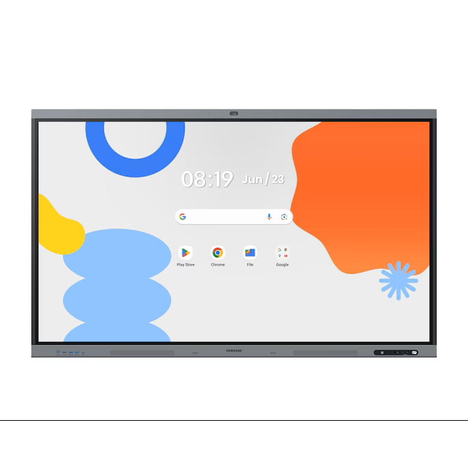 SAMSUNG Samsung Display SAMSUNG 75" Android Interactive Display  Android 14 EDLA Certified  Resolution: 3840 x 2160  UHD  400nit Brightness  Build in Speakers  HDMI out  40 PTS touch  Wi-Fi & BT  Built-in Camera 7 YEAR ONSITE WARRANTY
