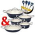 Snappy Chef 10pc Superlight Grey Cast Iron Combo - SCSG003