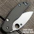 AWT Spyderco Sage 6 Scales – Aggressive Agent Milling - Contoured - Anodized Cast Iron