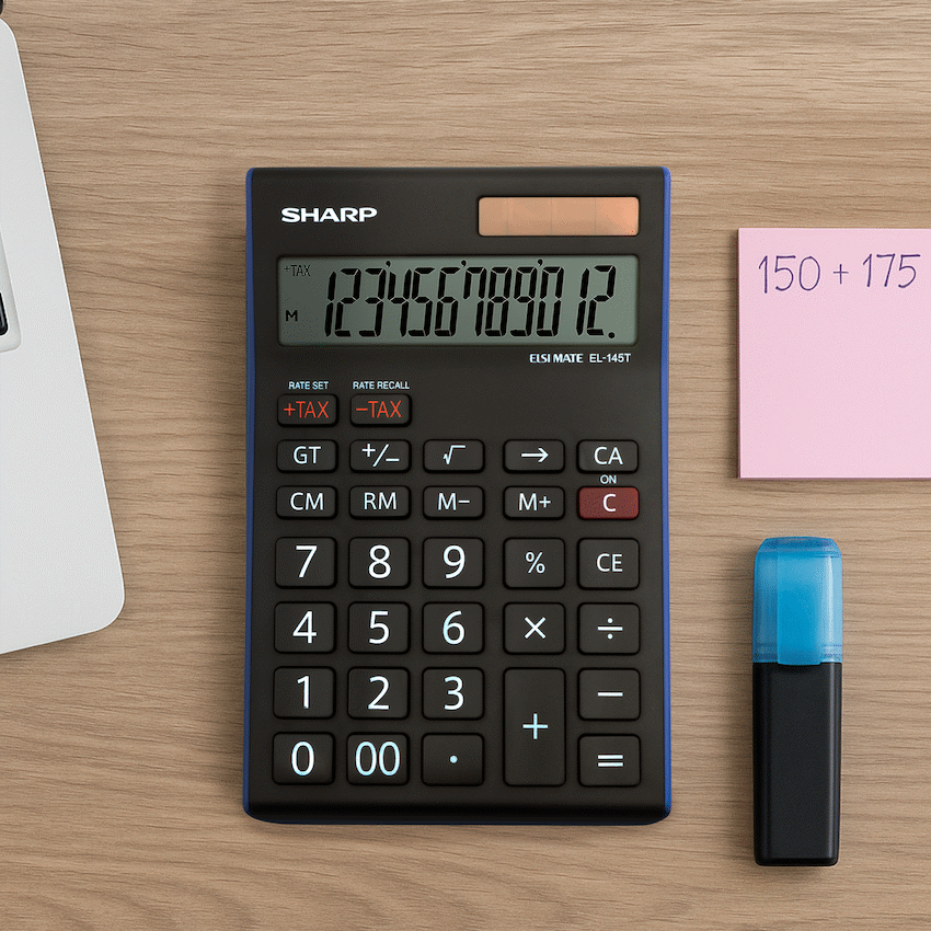 Sharp Education and learning Sharp EL-145T Desk Calculator - 14 Digit Tax