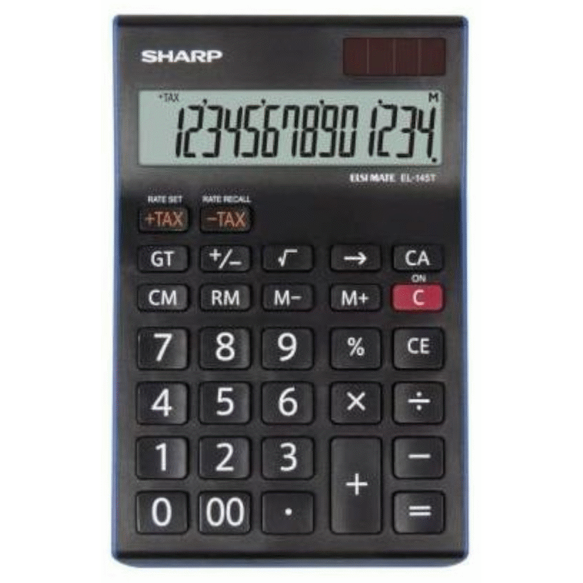 Sharp Education and learning Sharp EL-145T Desk Calculator - 14 Digit Tax