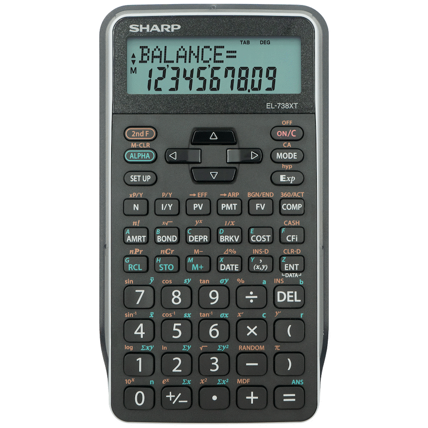 Sharp Education and learning Sharp EL-738 XTB - Advanced Financial Calculator NEW DESIGN
