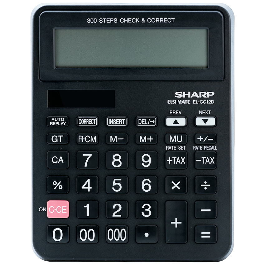 Sharp Education and learning Sharp EL-CC12D Desk Calculator - CheckCorrect Tax