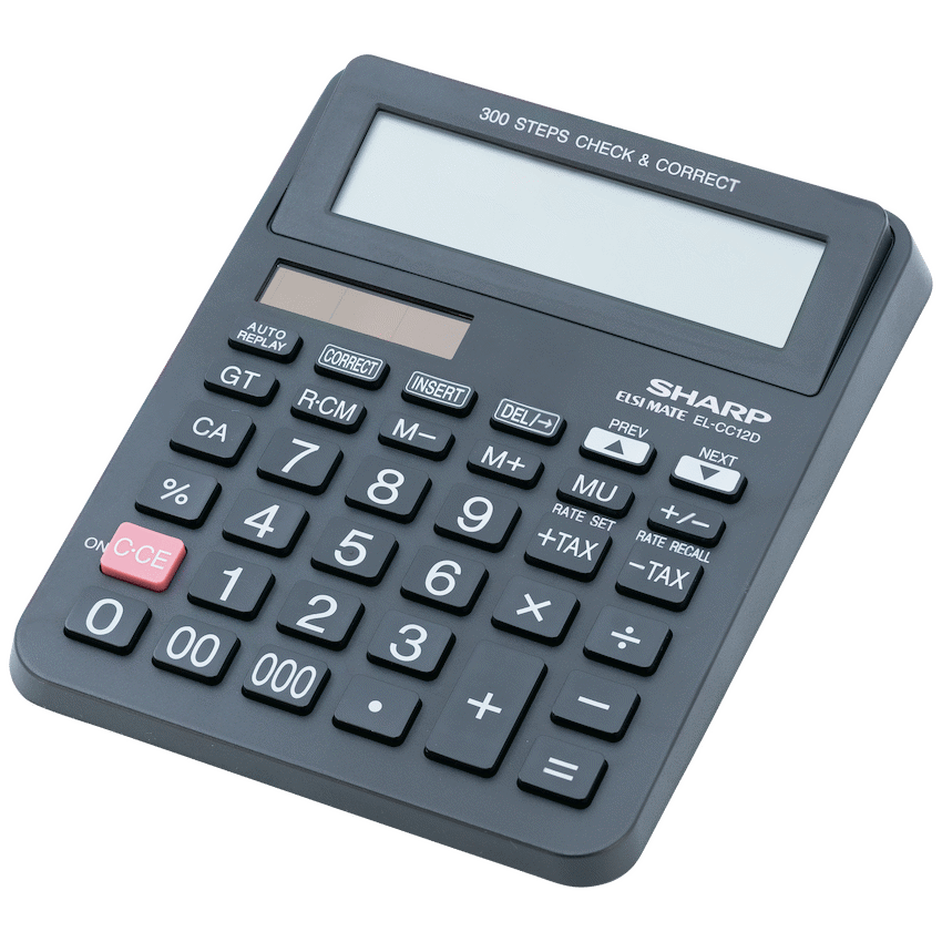 Sharp Education and learning Sharp EL-CC12D Desk Calculator - CheckCorrect Tax