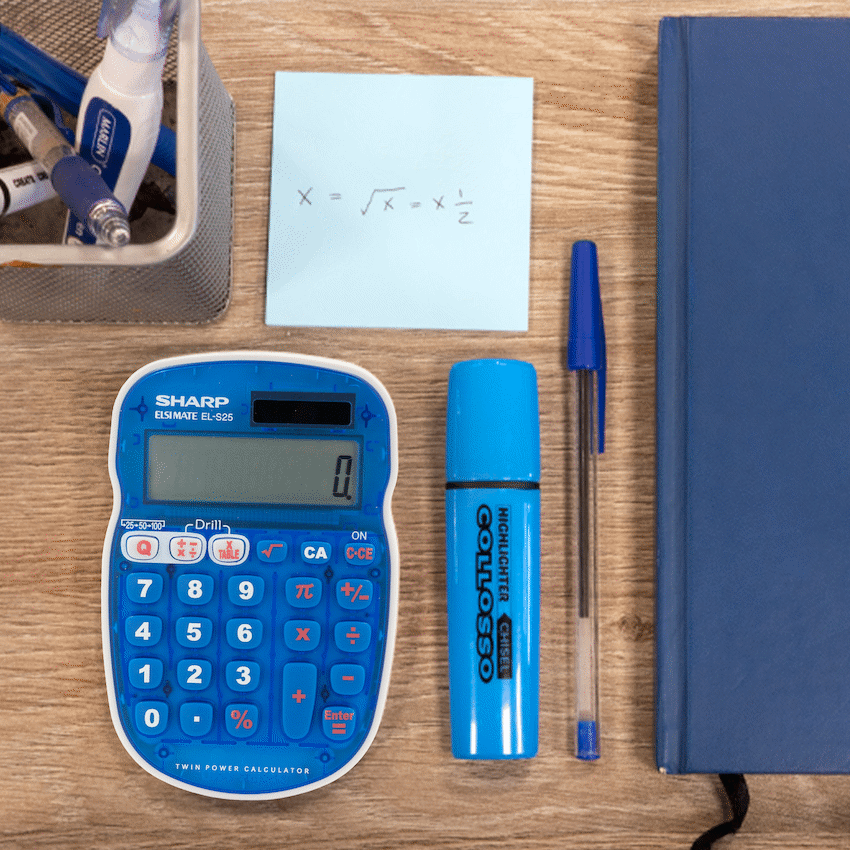 Sharp Education and learning Sharp EL-S25 Calculator - Blue - Blister