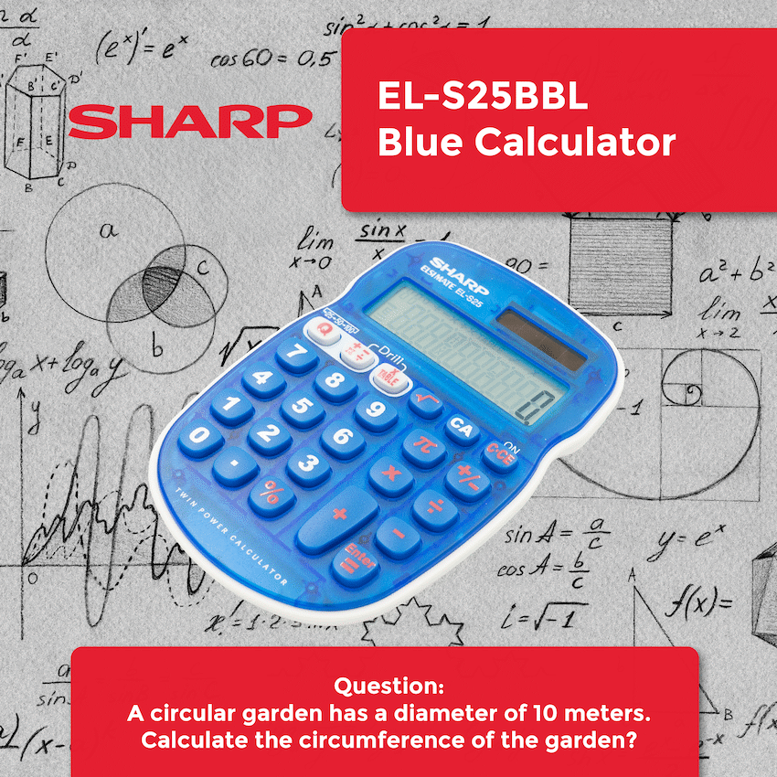 Sharp Education and learning Sharp EL-S25 Calculator - Blue - Blister