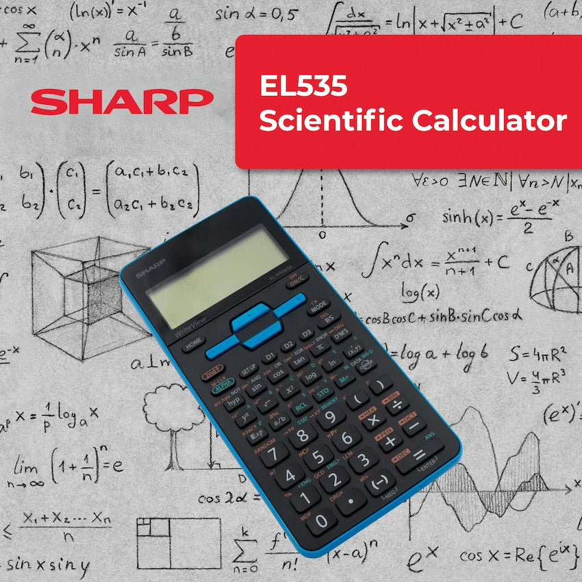 Sharp Education and learning Sharp EL535 Scientific Calculator - 422 Functions- Blue