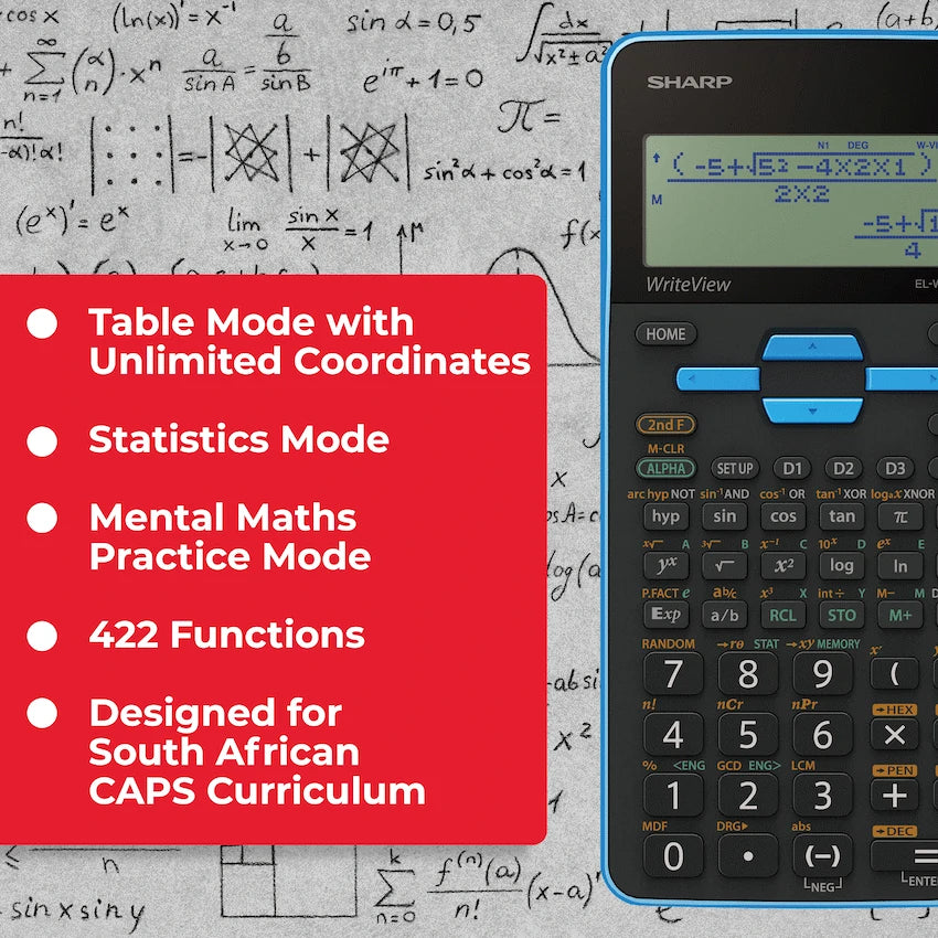 Sharp Education and learning Sharp EL535 Scientific Calculator - 422 Functions- Blue