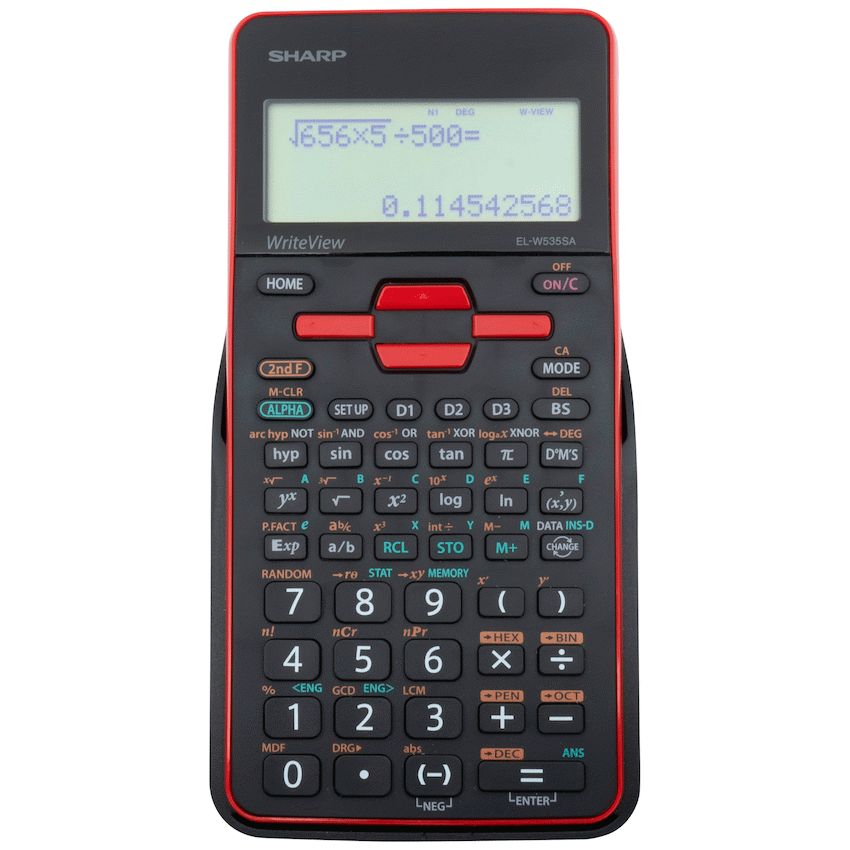 Sharp Education and learning Sharp EL535 Scientific Calculator - 422 Functions- Red