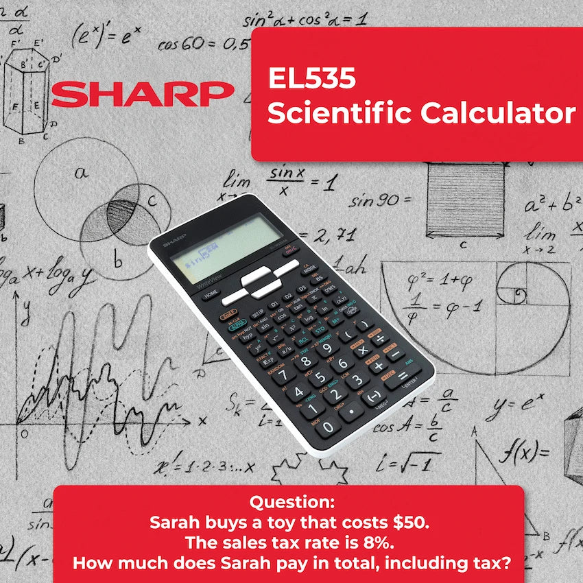 Sharp Education and learning Sharp EL535 Scientific Calculator - 422 Functions - White