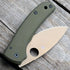 AWT Spyderco Shaman Scales – Aggressive Agent Series - Contoured - Clip Side Liner Delete - Black Screw - OD Green Anodized
