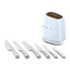Smeg Smeg Pastel Blue Retro Knives Block Set - KBSF02PB