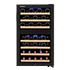 Snomaster Black 45 Bottle Dual Zone Wine Cooler - SMWC-40