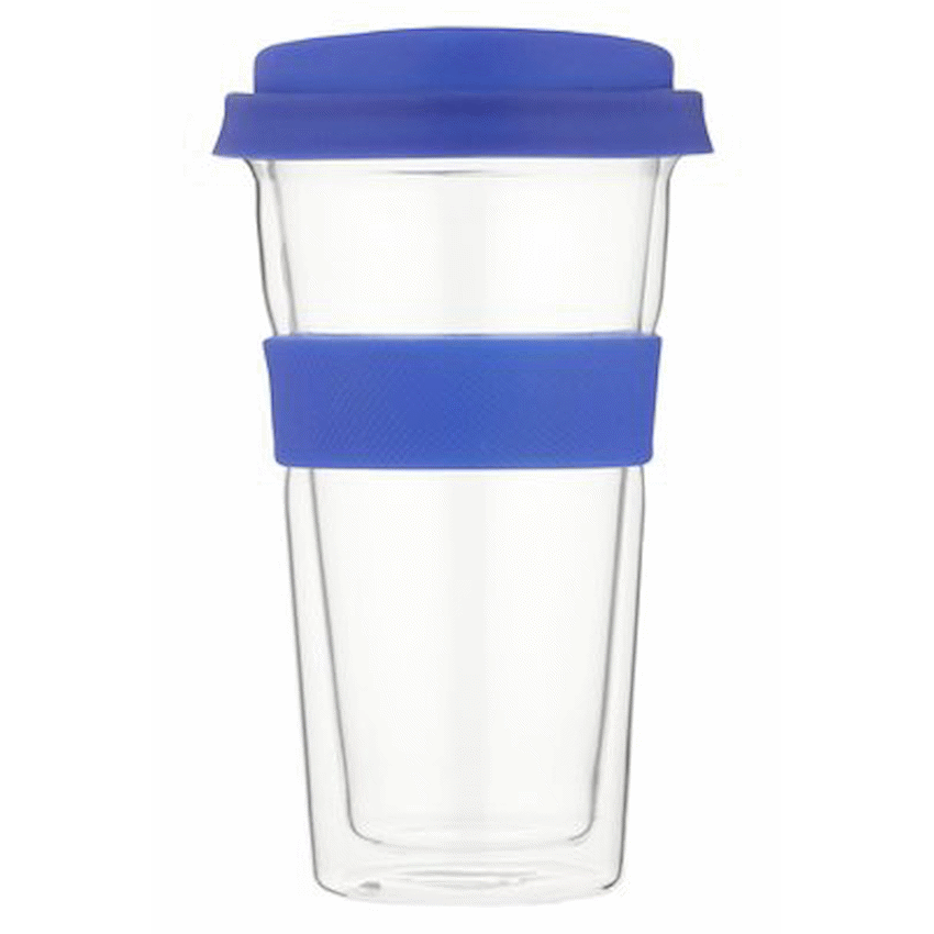 Snappy Snappy Thermal Glass Tumbler 400ml Blue