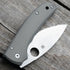 AWT Spyderco Shaman Scales – Aggressive Agent Series - Contoured - Clip Side Liner Delete - Sniper Grey Anodized - Satin Screws