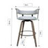 Jost White Wash Beige BarStool - JY3253X-M