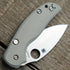 AWT Spyderco Sage 6 Scales – Aggressive Agent Milling - Contoured - Anodized Sniper Grey