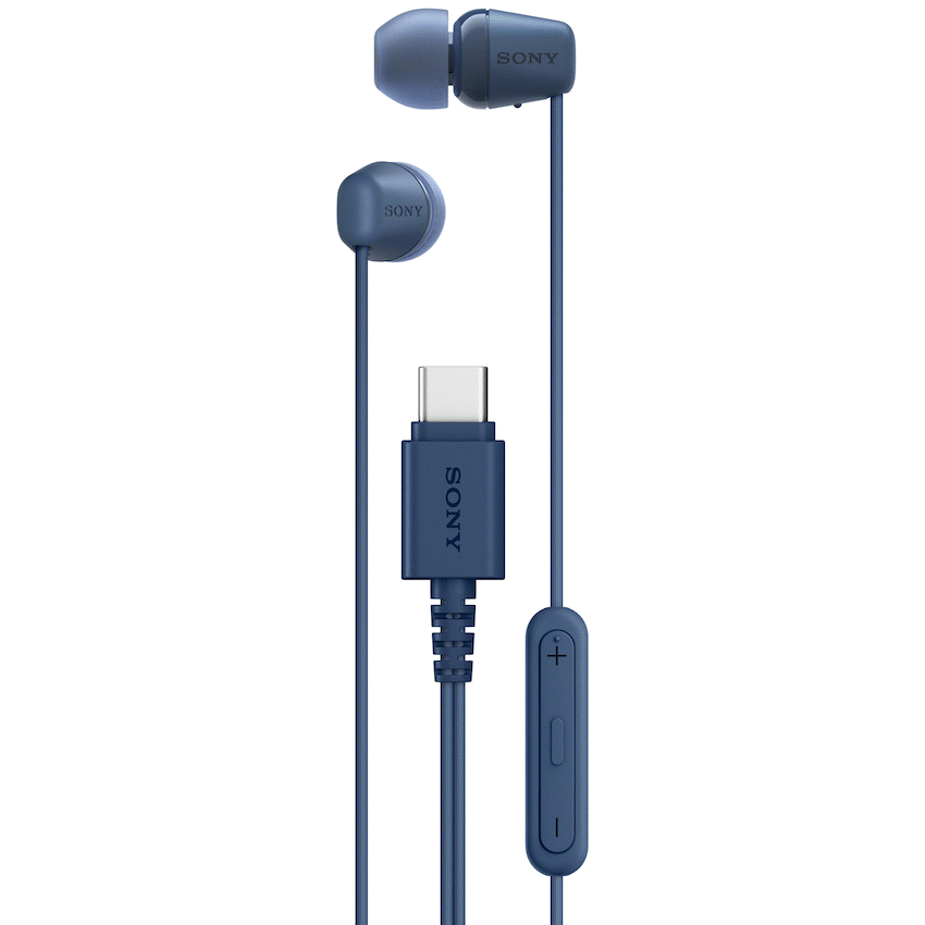 Sony Audio Sony EX15C USB-C Wired In-Ear Earphones - Blue