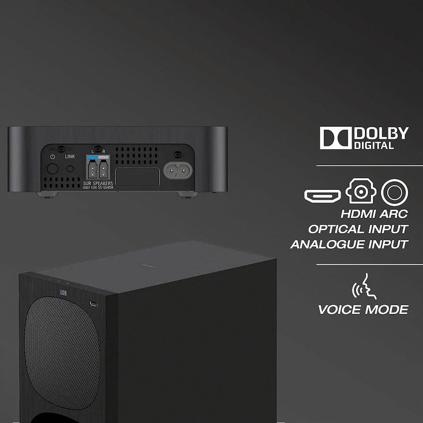 Sony Audio Sony HT-S40R 600w 5.1ch Soundbar with Wireless Rear Speakers