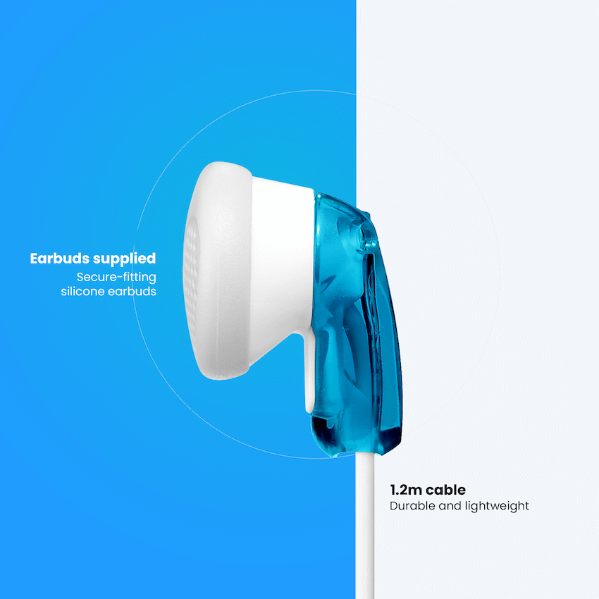 Sony Audio Sony MDR-E9LP Stereo Earbuds (Blue)