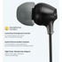 Sony Audio Sony MDR-EX15AP (Black) In-Ear Earphone with Mic for iPhone - Android - BlackBerry