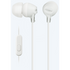 Sony Audio Sony MDR-EX15AP (White) InEar Earphone with Mic for iPhone - Android - Blackberry