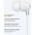 Sony Audio Sony MDR-EX15AP (White) InEar Earphone with Mic for iPhone - Android - Blackberry