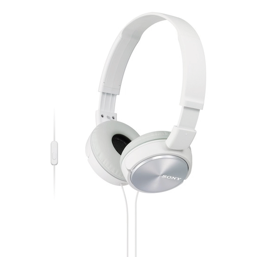 Sony Audio Sony MDR-ZX310AP (Black) Folding Aux Headphones with Mic