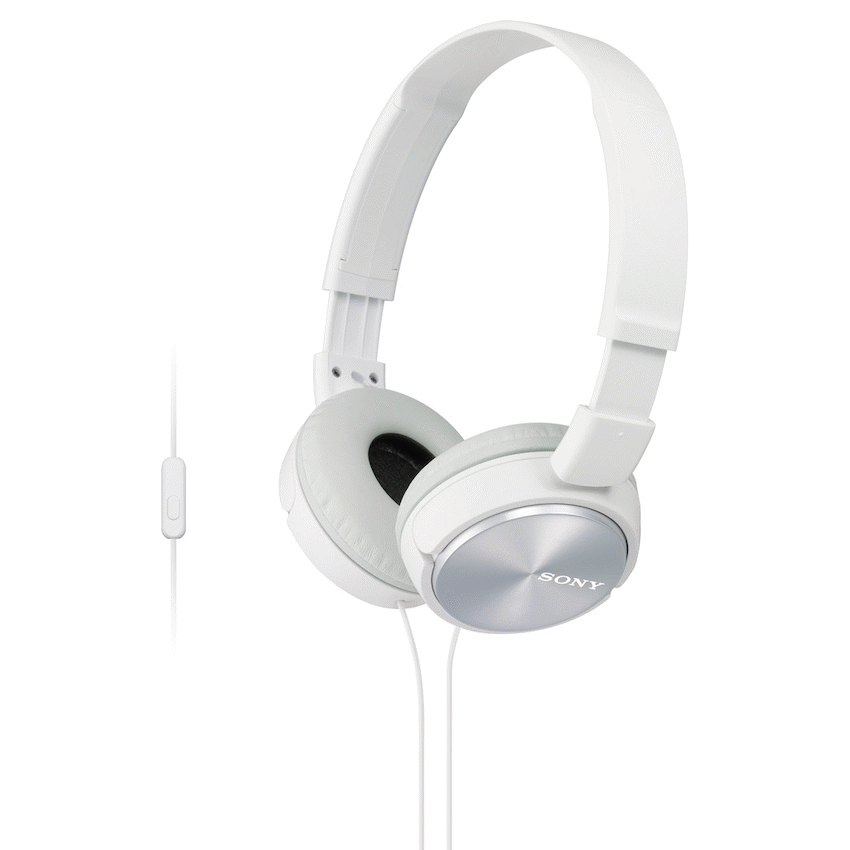 Sony Audio Sony MDR-ZX310AP (Black) Folding Aux Headphones with Mic