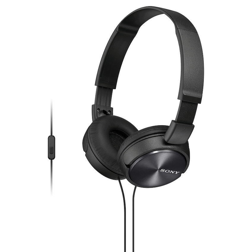 Sony Audio Sony MDR-ZX310AP (Black) Folding Aux Headphones with Mic