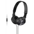 Sony Audio Sony MDR-ZX310AP (Black) Folding Aux Headphones with Mic